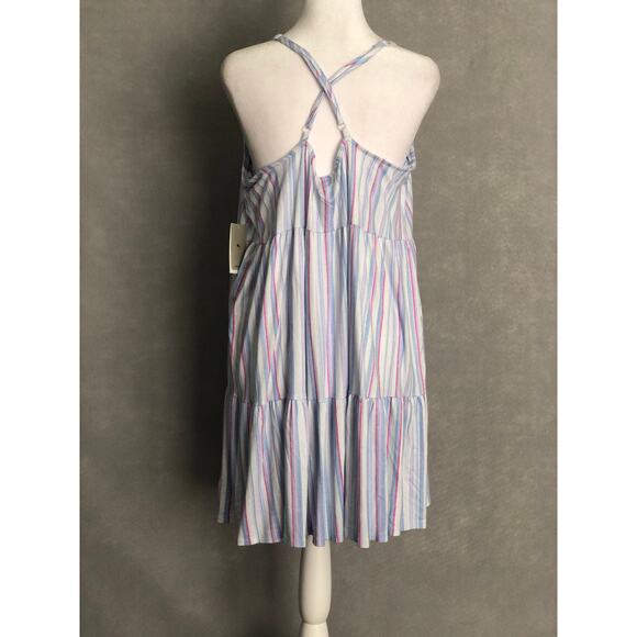 Tommy Bahama Women's Large Stripe Sleeveless Short Night Gown NEW - Picture 4 of 8